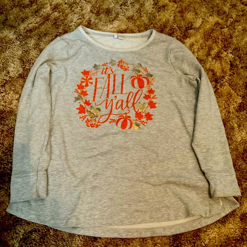 Gray with orange,Eileen fisher, and medium